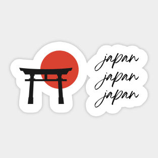 Japan Japan Japan Torii Gate Sticker